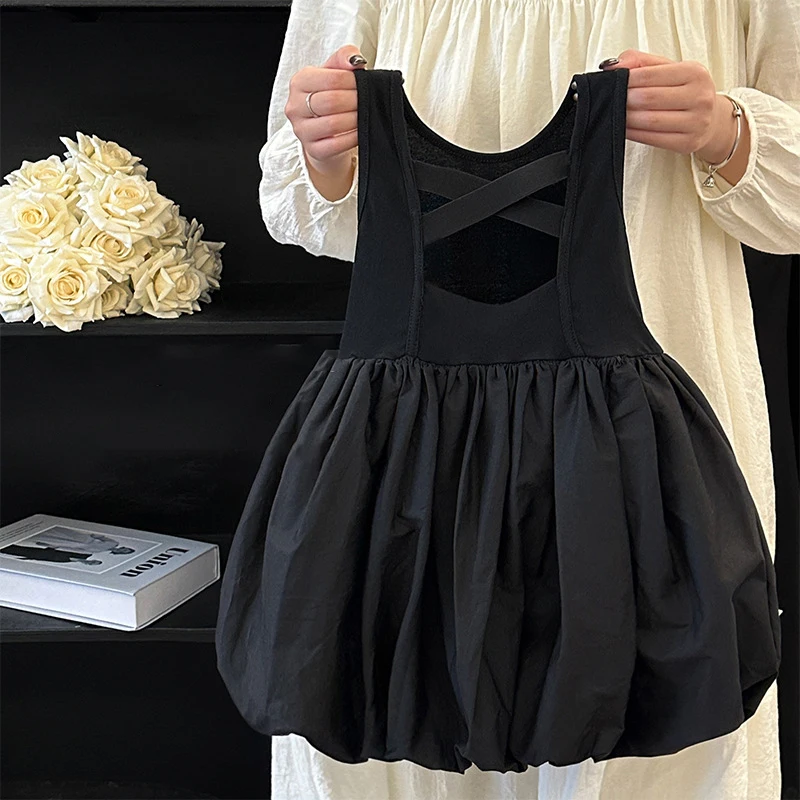 Summer Toddler Girls Dress Black Sweet Cool Wind Cross Backless Off Shoulder Party Princess Sleeveless Dresses For 1-7Y Girls
Summer Toddler Girls Dress Black Sweet Cool Wind Cross Backless Off Shoulder Party Princess Sleeveless Dresses For 1-7Y Girls