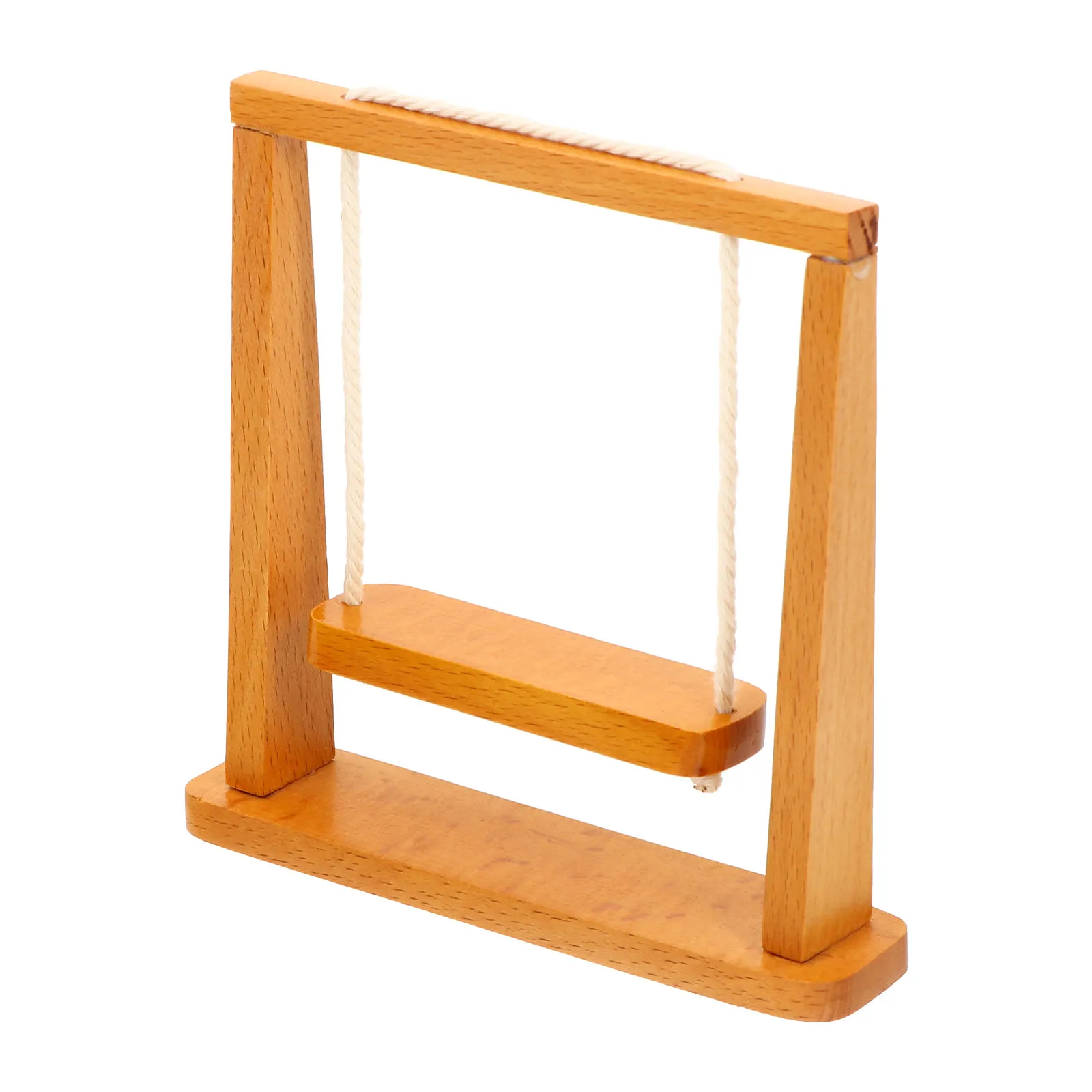 Handcrafted Wooden Miniature Porch Swing for Dollhouse Living Room Decor Vintage Style Mini Swing Furniture Home Decoration
Handcrafted Wooden Miniature Porch Swing for Dollhouse Living Room Decor Vintage Style Mini Swing Furniture Home Decoration