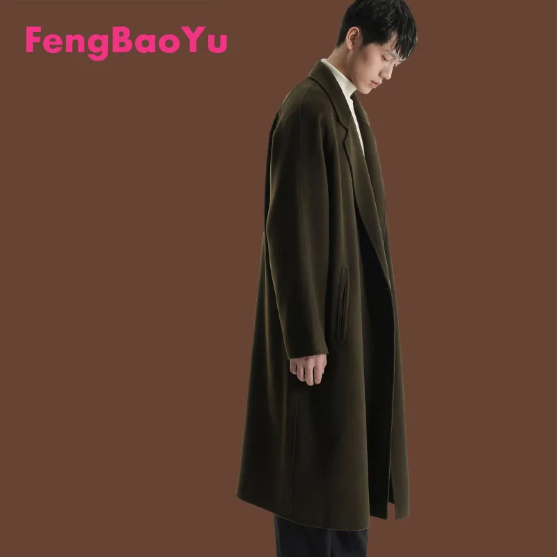 Двустороннее шерстяное мужское длинное пальто, роскошная шерстяная куртка, мягкая и гладкая, удобная одежда, модно и высококачественная 
Двустороннее шерстяное мужское длинное пальто, роскошная шерстяная куртка, мягкая и гладкая, удобная одежда, модно и высококачественная