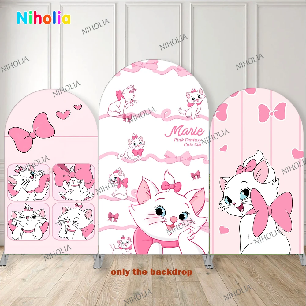 Фон с аркой Мари кота, розовый фон для дня рождения для девочек, чехол для украшения детского душа, фон для фотосъемки, настенный баннер
Фон с аркой Мари кота, розовый фон для дня рождения для девочек, чехол для украшения детского душа, фон для фотосъемки, настенный баннер