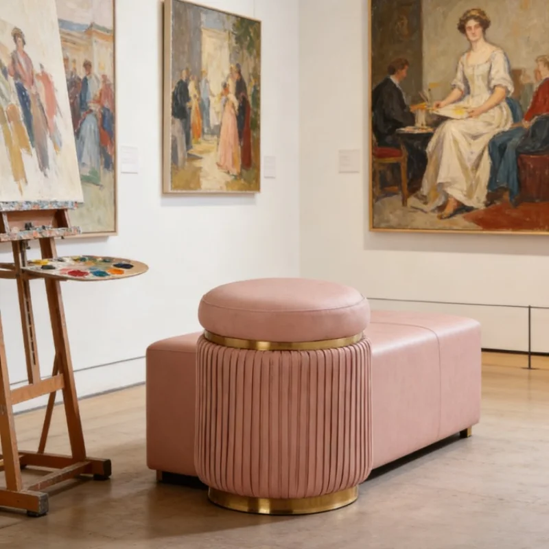 Home Multifunctional Vanity Stool Compact Size For Small Spaces Comfortable High Rebound Sponge Seat Stylish Nordic Home Office
Home Multifunctional Vanity Stool Compact Size For Small Spaces Comfortable High Rebound Sponge Seat Stylish Nordic Home Office