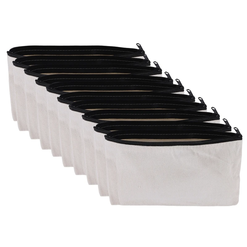 10 Pcs Blank DIY Craft Bag Canvas Pen Case Blank Makeup Bags - Canvas Pencil Bag Cotton Canvas Cosmetic Bag Travel Bag
10 Pcs Blank DIY Craft Bag Canvas Pen Case Blank Makeup Bags - Canvas Pencil Bag Cotton Canvas Cosmetic Bag Travel Bag