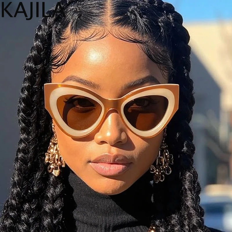 Fashion Sexy Cat Eye Punk Sunglasses Women 2025 Luxury Brand Retro Oval Sun Glasses For Ladies Vintage Eyewear Shades UV400
Fashion Sexy Cat Eye Punk Sunglasses Women 2025 Luxury Brand Retro Oval Sun Glasses For Ladies Vintage Eyewear Shades UV400