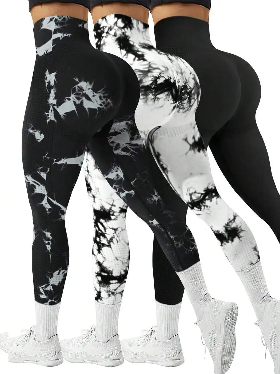 2 Pcs Women Seamless High Waist Tummy Control Yoga Pants Moisture Wicking Workout Leggings
2 Pcs Women Seamless High Waist Tummy Control Yoga Pants Moisture Wicking Workout Leggings