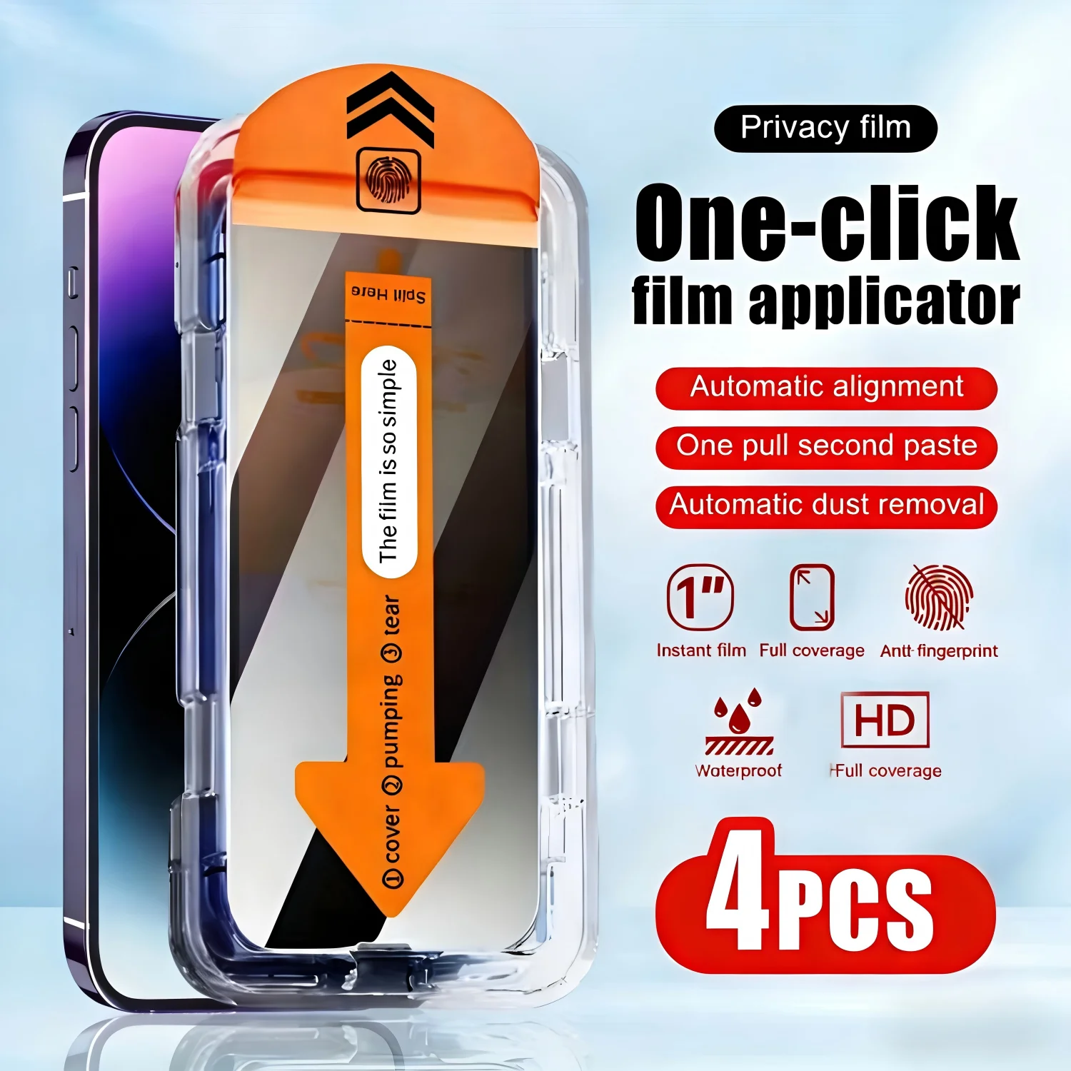 4Pcs Anti-Peeping Oleophobic Coating Dust Free Easy Installation Screen Protector For iPhone 17 Pro Max,iPhone 17 Air,Glass
4Pcs Anti-Peeping Oleophobic Coating Dust Free Easy Installation Screen Protector For iPhone 17 Pro Max,iPhone 17 Air,Glass