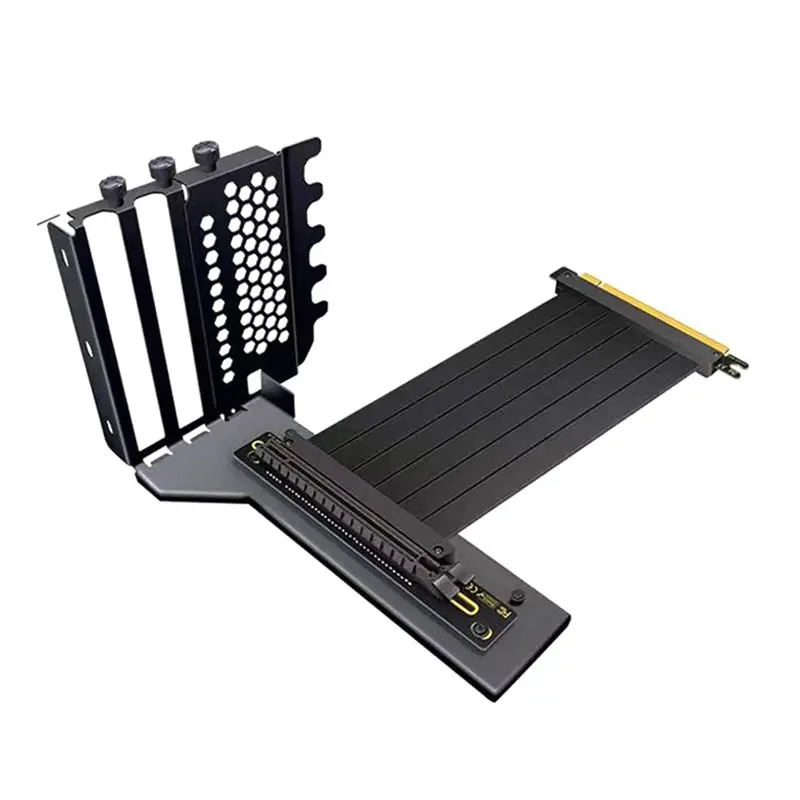 Leading-Industrial PCIE X16 Riser Cable Extension Graphics Card Holder PCIE3.0 Vertical Aluminum Alloy Video Card Bracket
Leading-Industrial PCIE X16 Riser Cable Extension Graphics Card Holder PCIE3.0 Vertical Aluminum Alloy Video Card Bracket