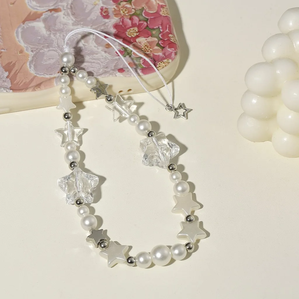 Universal Phone Case Strap Fresh Female Phone Chain Pearl Mobile Phone Strap Sweet Short Beaded Wrist Lanyard For Prevent Wrist
Universal Phone Case Strap Fresh Female Phone Chain Pearl Mobile Phone Strap Sweet Short Beaded Wrist Lanyard For Prevent Wrist