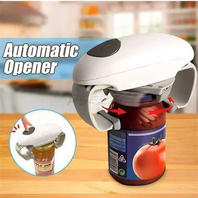 Portable Plastic Double Ear Electric Glass Can Opener with One Click Automatic Bottle Cap Opening Kitchen Tool
Portable Plastic Double Ear Electric Glass Can Opener with One Click Automatic Bottle Cap Opening Kitchen Tool