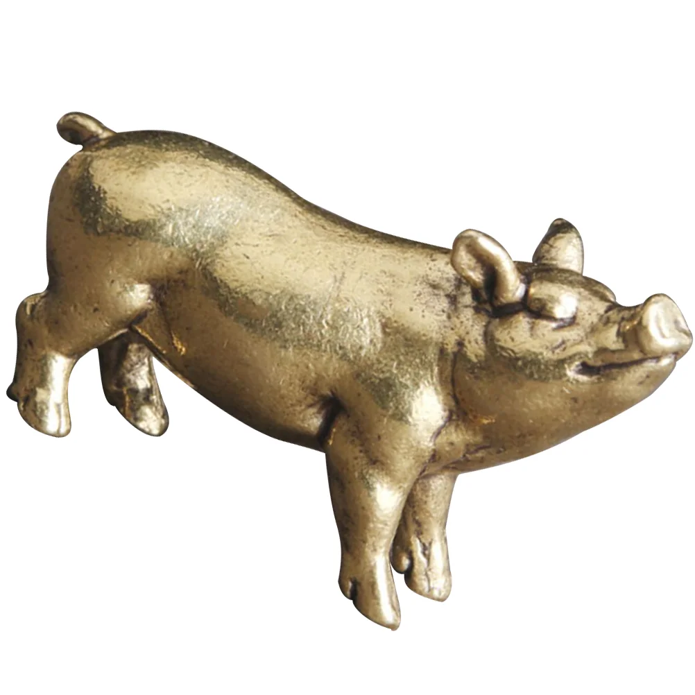Decorative Home Accessories Brass Piggy Ornaments for Crafts Pendant Miniature China Pigs
Decorative Home Accessories Brass Piggy Ornaments for Crafts Pendant Miniature China Pigs