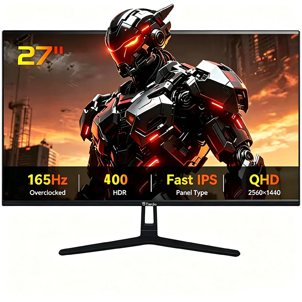 Tiansu 27 Inch FHD 2560*1440P 165Hz IPS LED PC Gaming Monitor, 100%sRGB 1MS HDR400 HDMI/Gaming Computer Screen
Tiansu 27 Inch FHD 2560*1440P 165Hz IPS LED PC Gaming Monitor, 100%sRGB 1MS HDR400 HDMI/Gaming Computer Screen