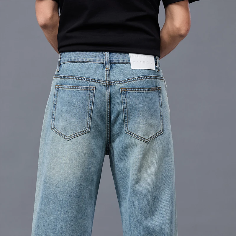 Men's Loose Fit Straight-leg Lightweight Jeans Summer Casual Streetwear Wide-leg Trousers for Spring Autumn Everyday
Men's Loose Fit Straight-leg Lightweight Jeans Summer Casual Streetwear Wide-leg Trousers for Spring Autumn Everyday