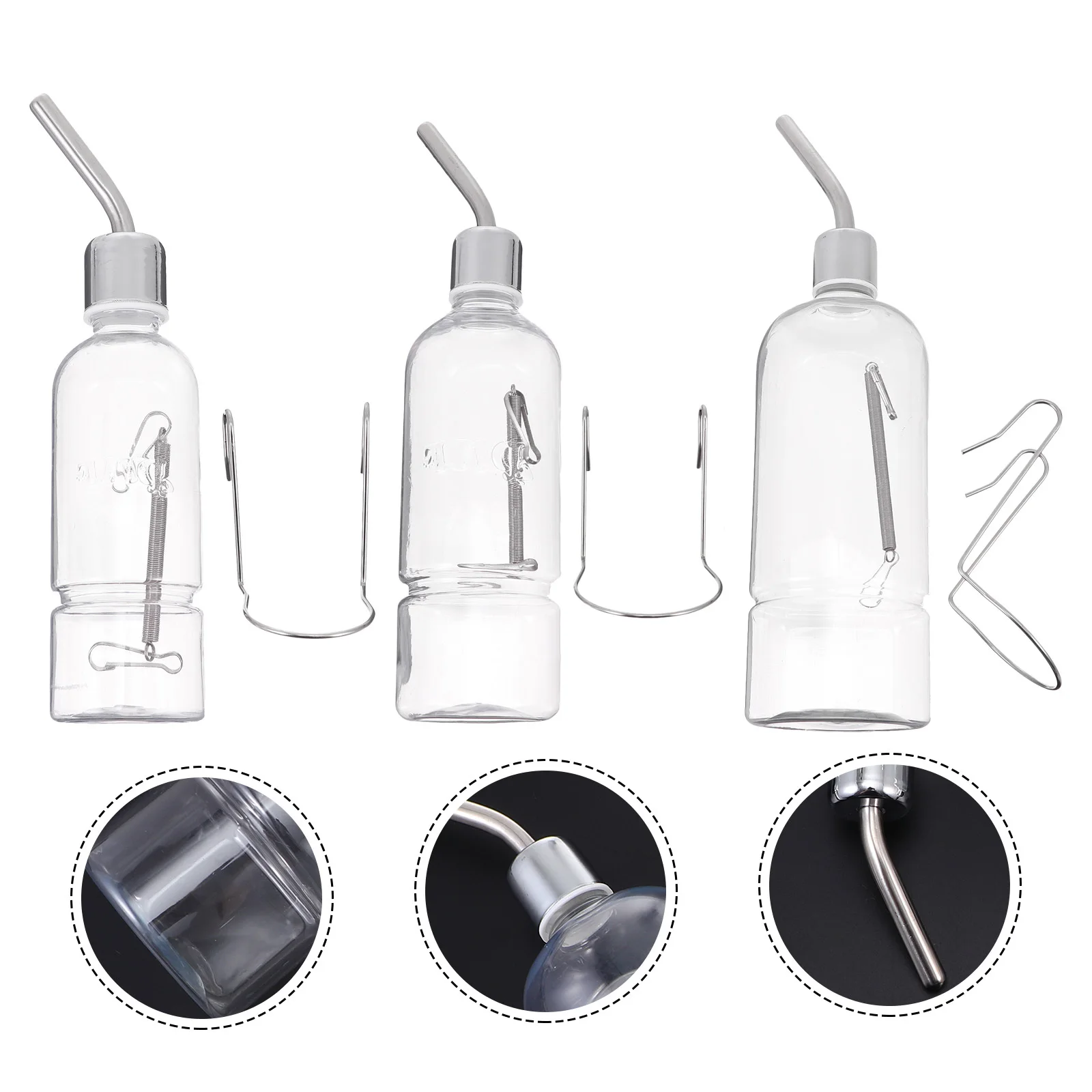 3Pcs Pet Waterer Stainless Steel Transparent Automatic Water Bottle for Hamster Rabbit Squirrel Cage Accessory Pet Supplies
3Pcs Pet Waterer Stainless Steel Transparent Automatic Water Bottle for Hamster Rabbit Squirrel Cage Accessory Pet Supplies