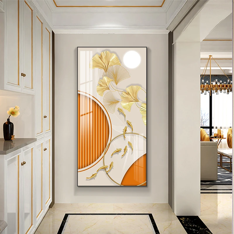 Nordic Abstract Leaf Golden Fish plant corridor Posters Prints Orange Canvas Painting Luxury Wall Art for Living Room Home Decor
Nordic Abstract Leaf Golden Fish plant corridor Posters Prints Orange Canvas Painting Luxury Wall Art for Living Room Home Decor