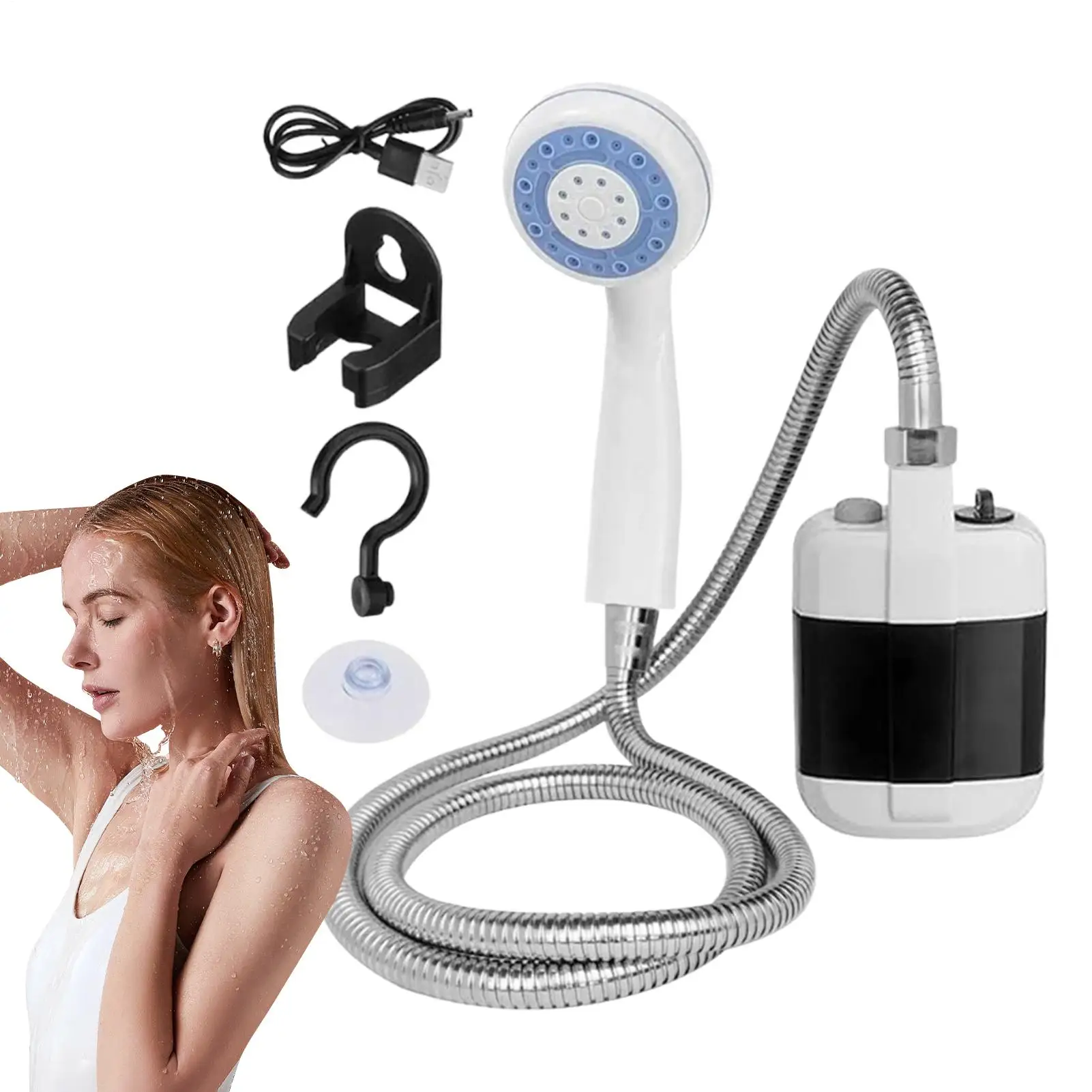 Portable Rechargeable Electric Shower Pump Efficient and fast water discharge for Outdoor Camping Beach Hiking Pet Bath Car Wash
Portable Rechargeable Electric Shower Pump Efficient and fast water discharge for Outdoor Camping Beach Hiking Pet Bath Car Wash
