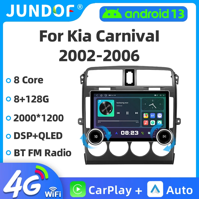 11.8" 2K Car Radio 2 Din Android 13 For Kia Carnival UP GQ 2002-2006 Stereo Multimedia Video Player GPS Navigation Head Unit
11.8" 2K Car Radio 2 Din Android 13 For Kia Carnival UP GQ 2002-2006 Stereo Multimedia Video Player GPS Navigation Head Unit