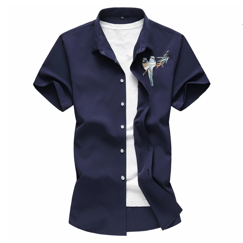 Embroidered Casual ort Sve Men's irt plus Size Summer Faion Youth ular Stand Fit Flat Front Thin Material
Embroidered Casual ort Sve Men's irt plus Size Summer Faion Youth ular Stand Fit Flat Front Thin Material