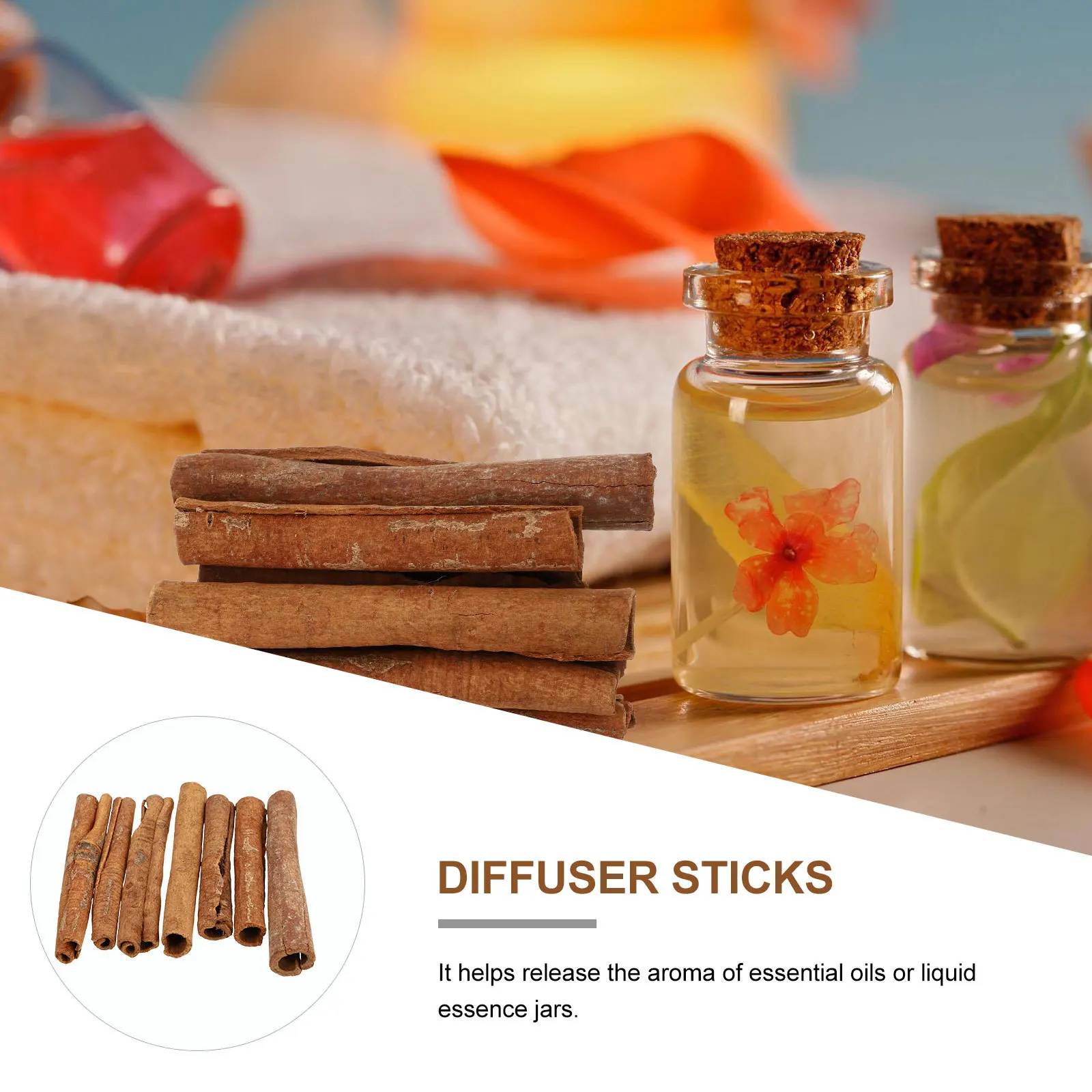 Set of 6-7 Pieces Cinnamon Sticks Aromatherapy Diffuser Stick Ornament for Home Office Bedroom Decor Accessories 
Set of 6-7 Pieces Cinnamon Sticks Aromatherapy Diffuser Stick Ornament for Home Office Bedroom Decor Accessories