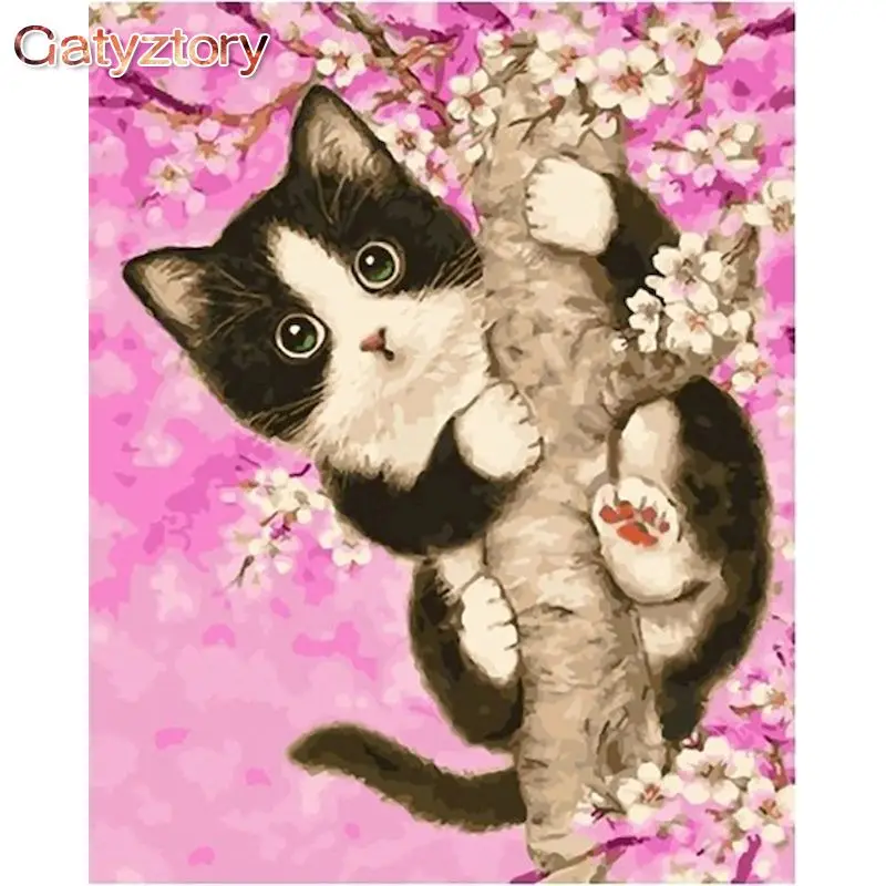 GATYZTORY 60x75cm Painting by numbers Handpainted Picture Drawing kitty Animals DIY Pictures by numbers Adults crafts Home decor
GATYZTORY 60x75cm Painting by numbers Handpainted Picture Drawing kitty Animals DIY Pictures by numbers Adults crafts Home decor