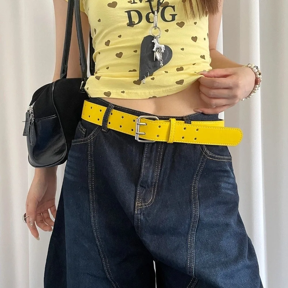 Trendy Versatile Women's Belt Double-Breasted Yellow Wide Waist Belt Y2k Leather Dress Jeans Belt Streetwear
Trendy Versatile Women's Belt Double-Breasted Yellow Wide Waist Belt Y2k Leather Dress Jeans Belt Streetwear