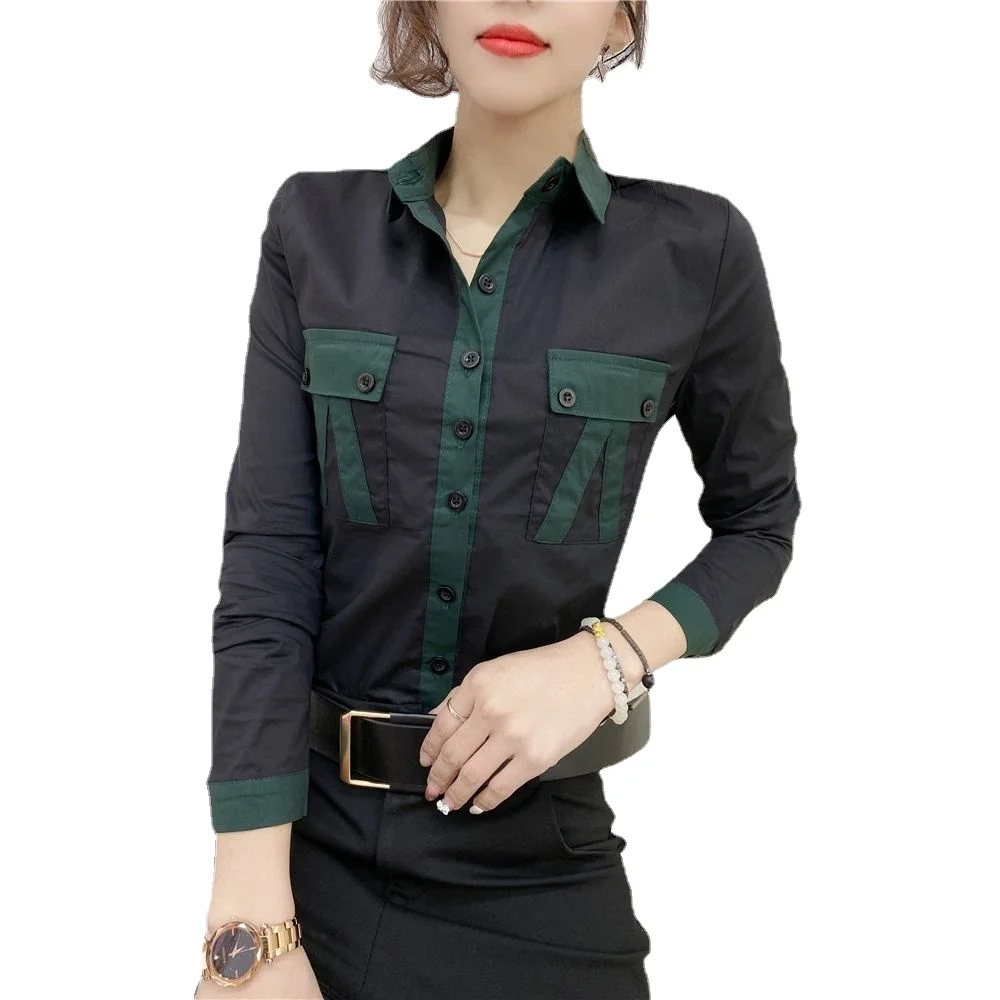 Fashion high-end long-sleeved shirts women's tops slim shirts spring 2022 new all-match plaid bottoming shirts
Fashion high-end long-sleeved shirts women's tops slim shirts spring 2022 new all-match plaid bottoming shirts