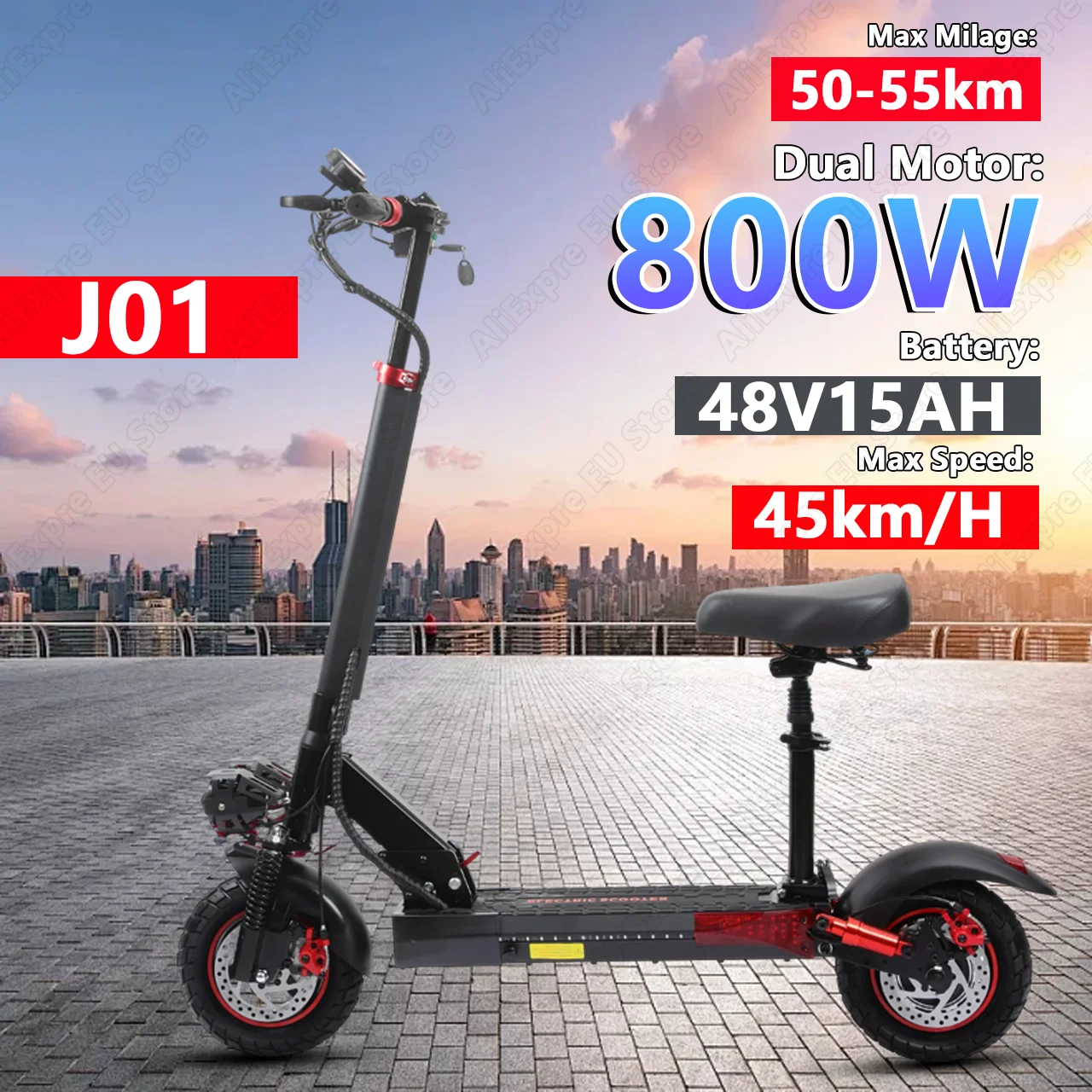 Электрический самокат FREEBOY J01 800 Вт с двойным приводом, 48 В, 15 Ач, диапазон 50 км, EScooters с двойными гидравлическими тормозами, складные электронные самокаты Adlut
Электрический самокат FREEBOY J01 800 Вт с двойным приводом, 48 В, 15 Ач, диапазон 50 км, EScooters с двойными гидравлическими тормозами, складные электронные самокаты Adlut