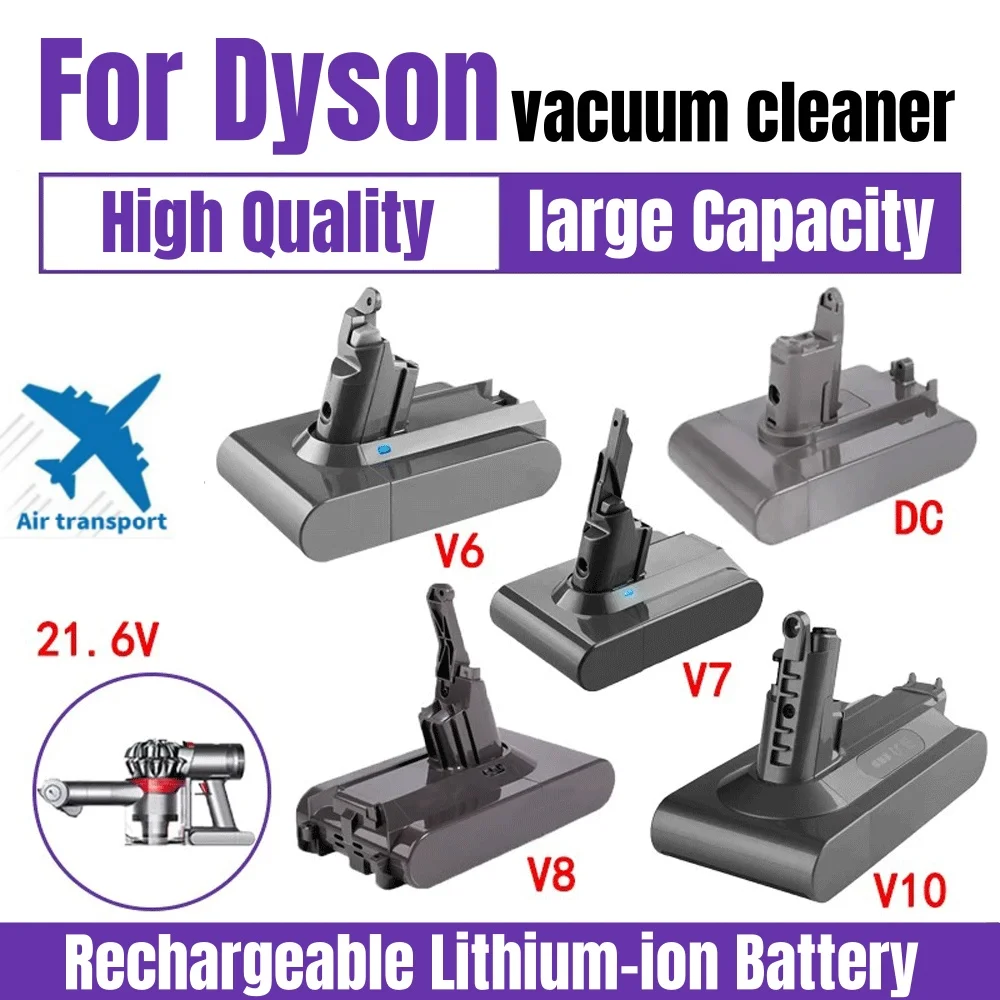 21.6v Rechargeable Lithium-ion Battery For Dyson V6/v7/V8/V10 Type-A/Type-B Series Vacuum Cleaner Battery
21.6v Rechargeable Lithium-ion Battery For Dyson V6/v7/V8/V10 Type-A/Type-B Series Vacuum Cleaner Battery