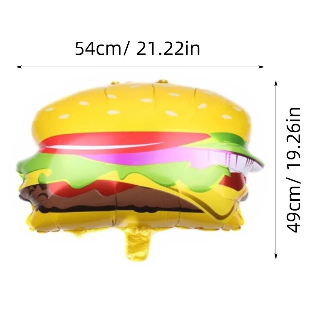Hamburger Aluminum Foil Balloons Decorative Balloons Party Supplies Reusable Quality Birthday Wedding Events Photo Props
Hamburger Aluminum Foil Balloons Decorative Balloons Party Supplies Reusable Quality Birthday Wedding Events Photo Props