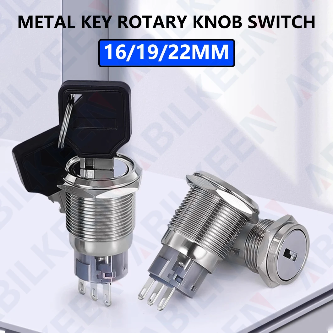 ABILKEEN 16/19/22 мм металлический ключ поворотный переключатель 1NO1NC/2NO2NC поворотный переключатель ключа 2/3 положения со светодиодной кольцевой подсветкой
ABILKEEN 16/19/22 мм металлический ключ поворотный переключатель 1NO1NC/2NO2NC поворотный переключатель ключа 2/3 положения со светодиодной кольцевой подсветкой