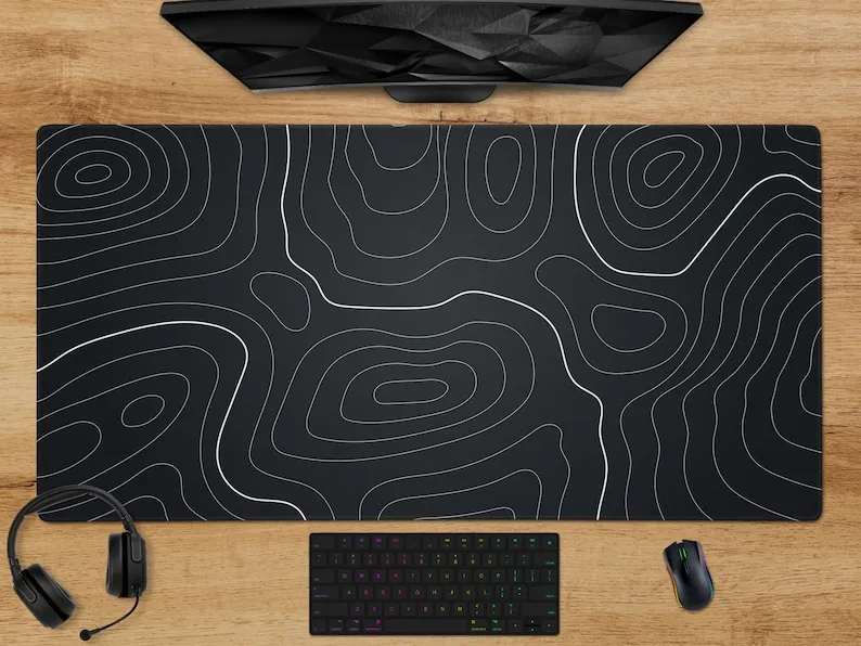 Topographic Abstract Mousepad,Topographic DeskMat,White Lines Geographic Map Gaming Large Mouse Pad,gaming Accessories,gamer Rug
Topographic Abstract Mousepad,Topographic DeskMat,White Lines Geographic Map Gaming Large Mouse Pad,gaming Accessories,gamer Rug