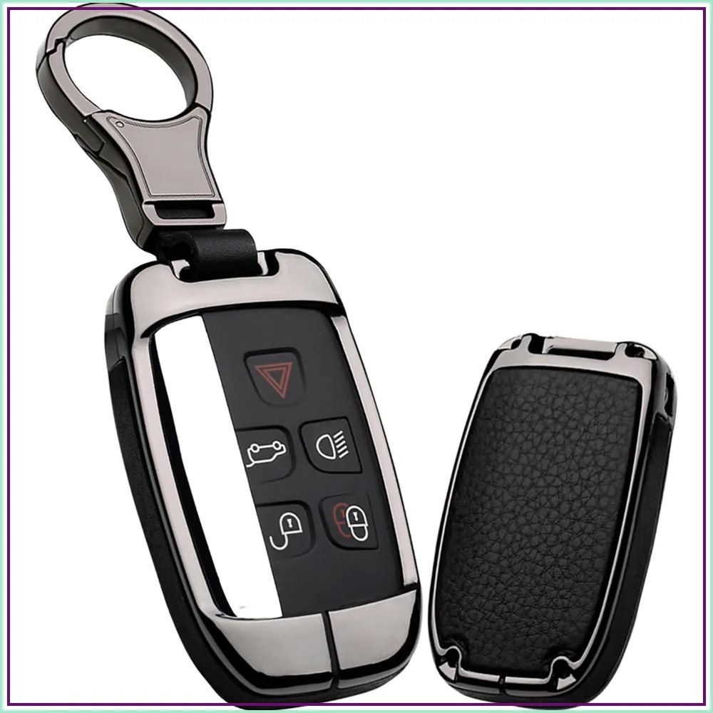 Metal Leather Key Holder with Keychain for Land Rover Key Cover Case
Metal Leather Key Holder with Keychain for Land Rover Key Cover Case