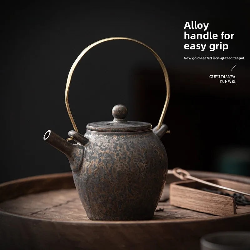 Six-Day Ceramic Tea Pot with Filter for Home Use Chinese Style Gongfu Tea Set Handmade Porcelain Tea Pot with Handle
Six-Day Ceramic Tea Pot with Filter for Home Use Chinese Style Gongfu Tea Set Handmade Porcelain Tea Pot with Handle