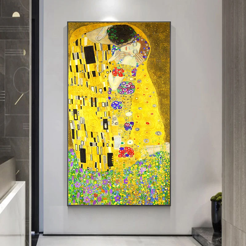Gustav Klimt The Kiss Oil Paintings Posters and Prints Classical Wall Art Pictures for Living Room Bedroom Home Decoration
Gustav Klimt The Kiss Oil Paintings Posters and Prints Classical Wall Art Pictures for Living Room Bedroom Home Decoration