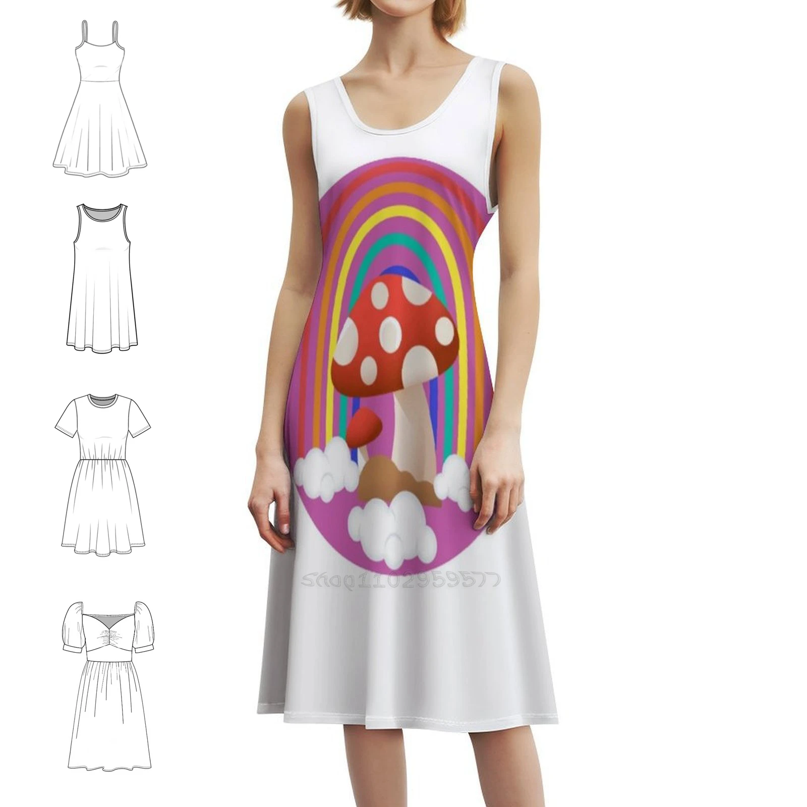 Коллекция с принтом грибов, женское элегантное праздничное платье, платье трапециевидной формы с короткими/длинными/без рукавов, винтажное платье с грибами
Коллекция с принтом грибов, женское элегантное праздничное платье, платье трапециевидной формы с короткими/длинными/без рукавов, винтажное платье с грибами