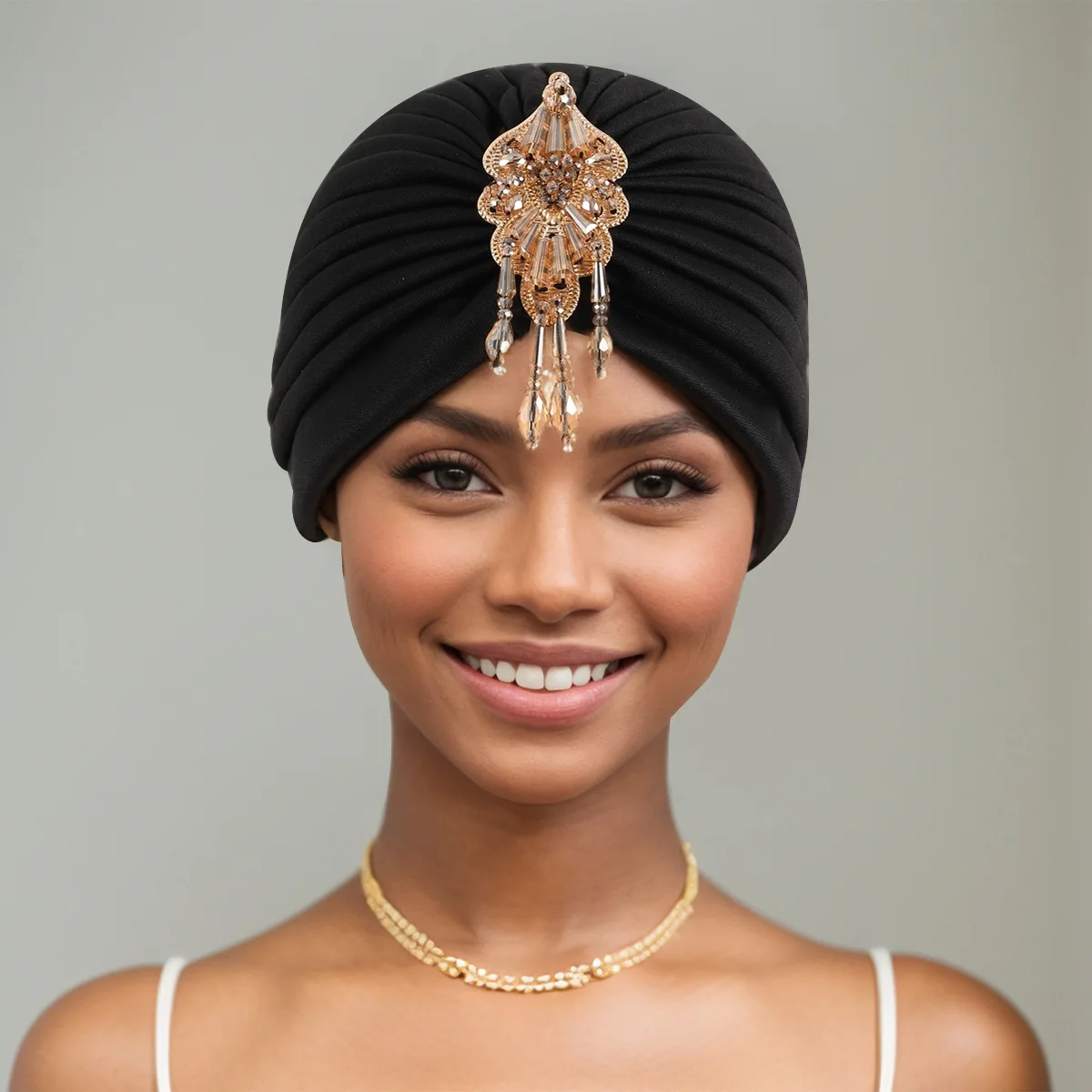 New Luxury Turban Head Wrap Hat with Beaded Pendant Women Islamic Inner Hijab Muslim Chemo Cap Bonnet Headscarf Turbante Mujer
New Luxury Turban Head Wrap Hat with Beaded Pendant Women Islamic Inner Hijab Muslim Chemo Cap Bonnet Headscarf Turbante Mujer