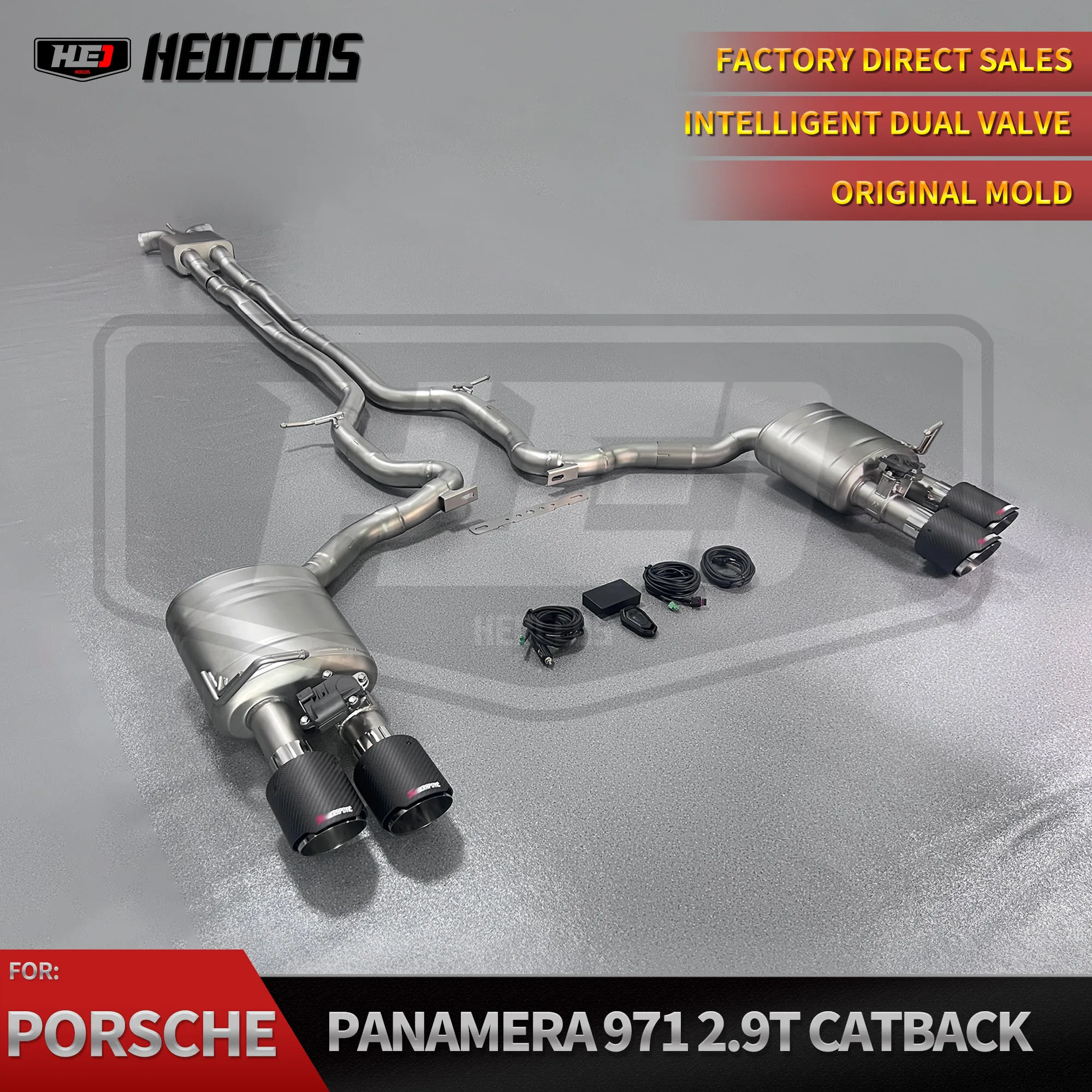HEO For Porsche Panamera 971 2.9T catback Performance exhaust Stainless steel 304 valve exhaust
HEO For Porsche Panamera 971 2.9T catback Performance exhaust Stainless steel 304 valve exhaust