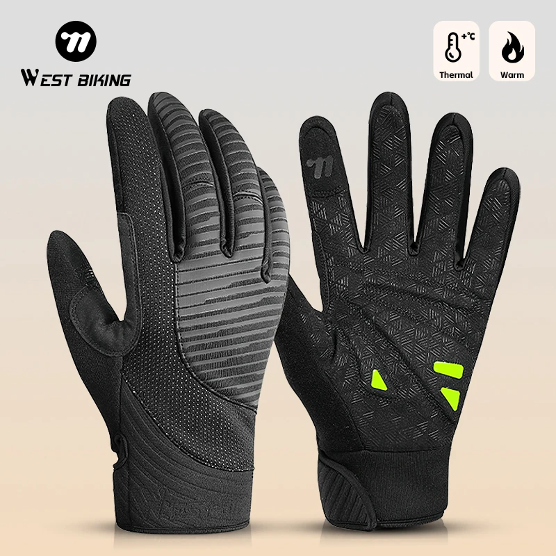 WEST BIKING Winter Men Cycling Gloves Full Finger Non-Slip Touch Screen MTB Road Bike Water Repellent Gloves Thermal Sport Gear
WEST BIKING Winter Men Cycling Gloves Full Finger Non-Slip Touch Screen MTB Road Bike Water Repellent Gloves Thermal Sport Gear