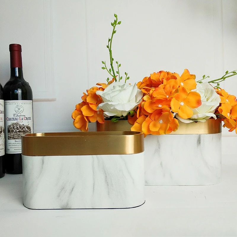 Nordic vase home soft decoration, desktop flower arrangement, vase ornament imitation marble handicraft
Nordic vase home soft decoration, desktop flower arrangement, vase ornament imitation marble handicraft