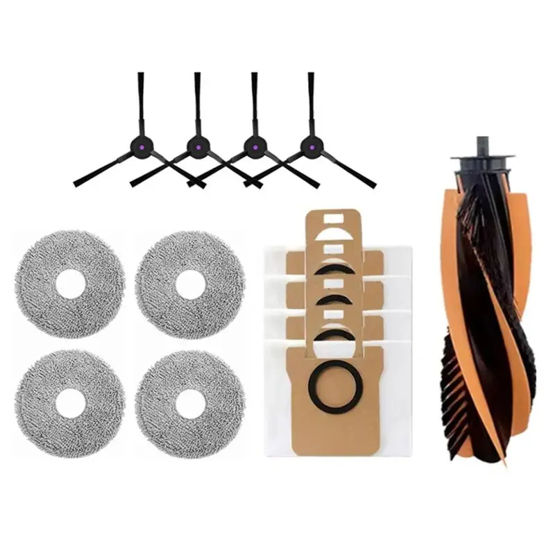 B53C Replacement Parts Kit(13PCS)- Main Side Brush, Mop Cloth, Dust Bag For JONR P20 PRO/T5 PRO Robot Vacuum Cleaners
B53C Replacement Parts Kit(13PCS)- Main Side Brush, Mop Cloth, Dust Bag For JONR P20 PRO/T5 PRO Robot Vacuum Cleaners