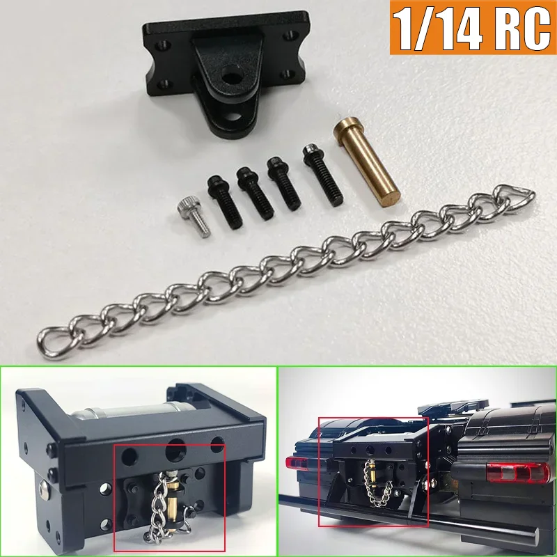 Metal Simulation Metal Tow Hook for 1/14 Tamiya RC Truck SCANIA 770S R620 VOLVO BENZ Arocs MAN TGX Car DIY
Metal Simulation Metal Tow Hook for 1/14 Tamiya RC Truck SCANIA 770S R620 VOLVO BENZ Arocs MAN TGX Car DIY