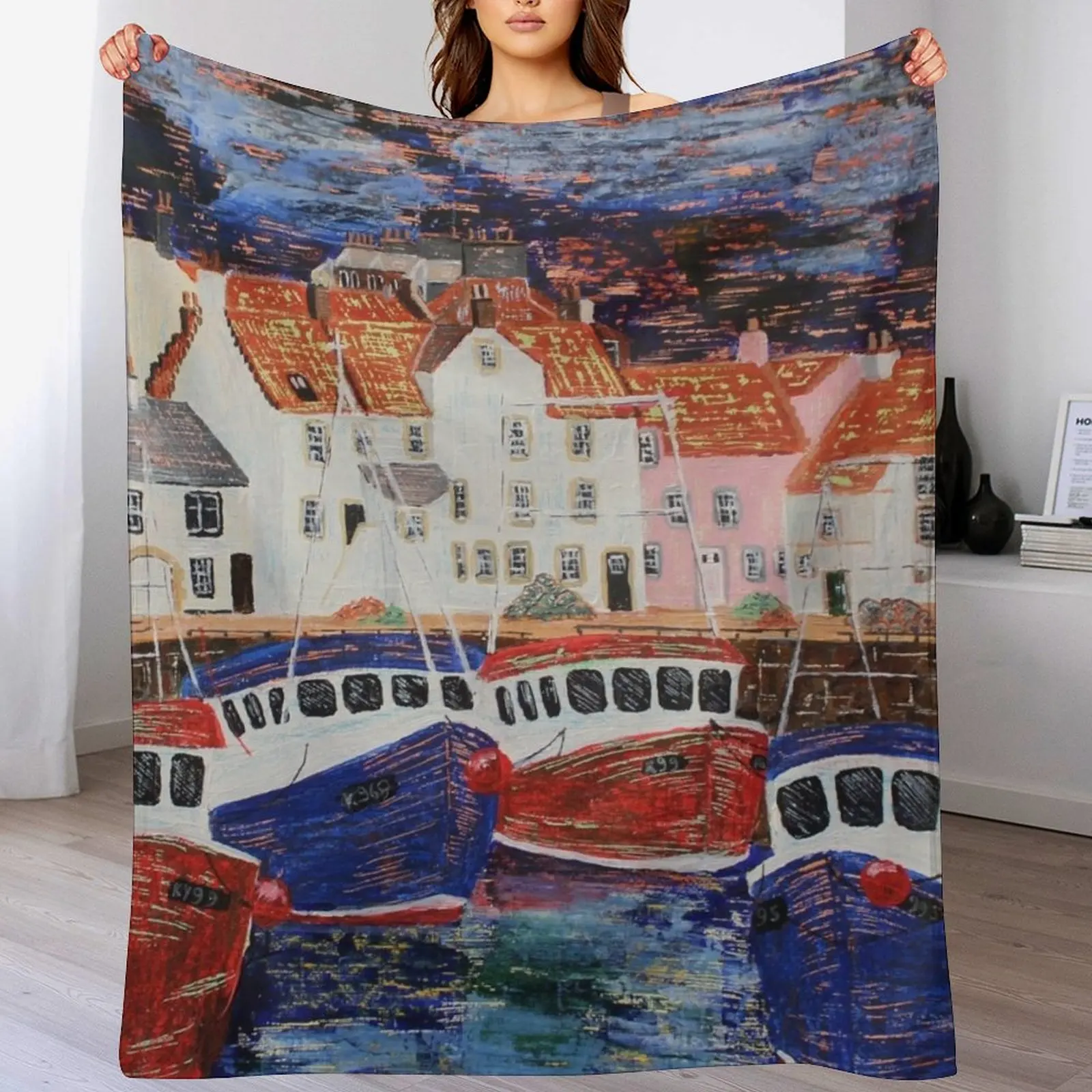 Pittenweem Harbour 3 Throw Blanket Compact Warm Blanket for Car Road Trip
Pittenweem Harbour 3 Throw Blanket Compact Warm Blanket for Car Road Trip