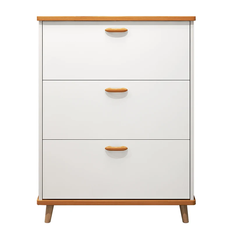 Nordic ultra-thin household door-to-door dumper porch integrated solid wood leg shoe cabinet
Nordic ultra-thin household door-to-door dumper porch integrated solid wood leg shoe cabinet
