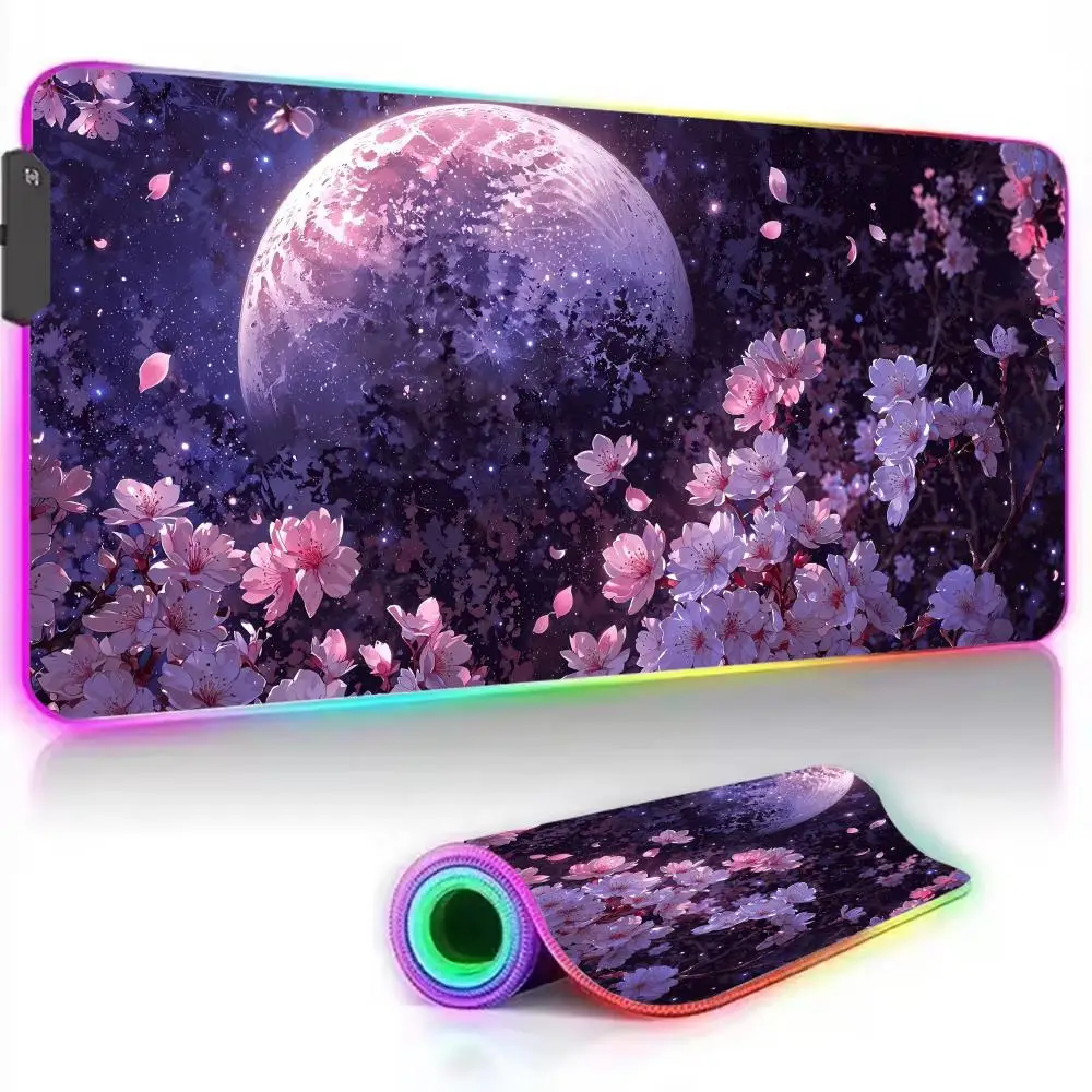 Cherry Blossom Moon Mouse Pad RGB Luminous Mouse Pad Office Computer Accessories PC Keyboard Pad LED Anti-Slip Gaming Desk Pad
Cherry Blossom Moon Mouse Pad RGB Luminous Mouse Pad Office Computer Accessories PC Keyboard Pad LED Anti-Slip Gaming Desk Pad