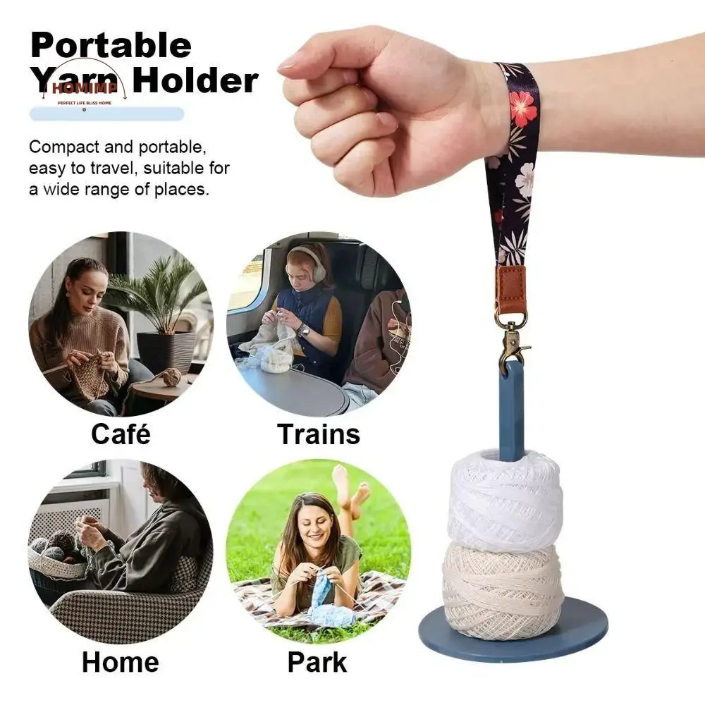 with Lanyard Wrist Yarn Holders DIY Sewing Portable Crochet Stand Spinner Rotating Plastic Wool Ball Winder Spinning Knitting
with Lanyard Wrist Yarn Holders DIY Sewing Portable Crochet Stand Spinner Rotating Plastic Wool Ball Winder Spinning Knitting