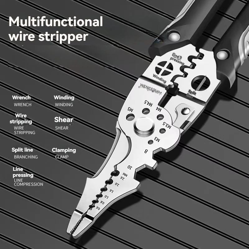 Multi Functional Electrician Pliers For Wire Splitting And Stripping Specialized For Electricians
Multi Functional Electrician Pliers For Wire Splitting And Stripping Specialized For Electricians