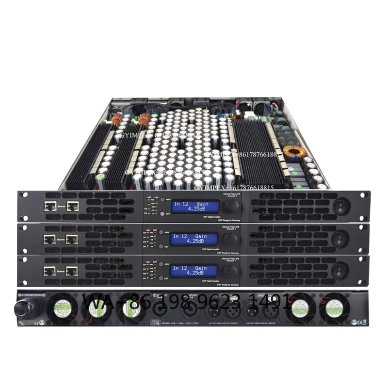 1U 2 Channel 4200W Dante DSP Power Amplifier Professional Amp for Speaker Management Stage Live Event
1U 2 Channel 4200W Dante DSP Power Amplifier Professional Amp for Speaker Management Stage Live Event
