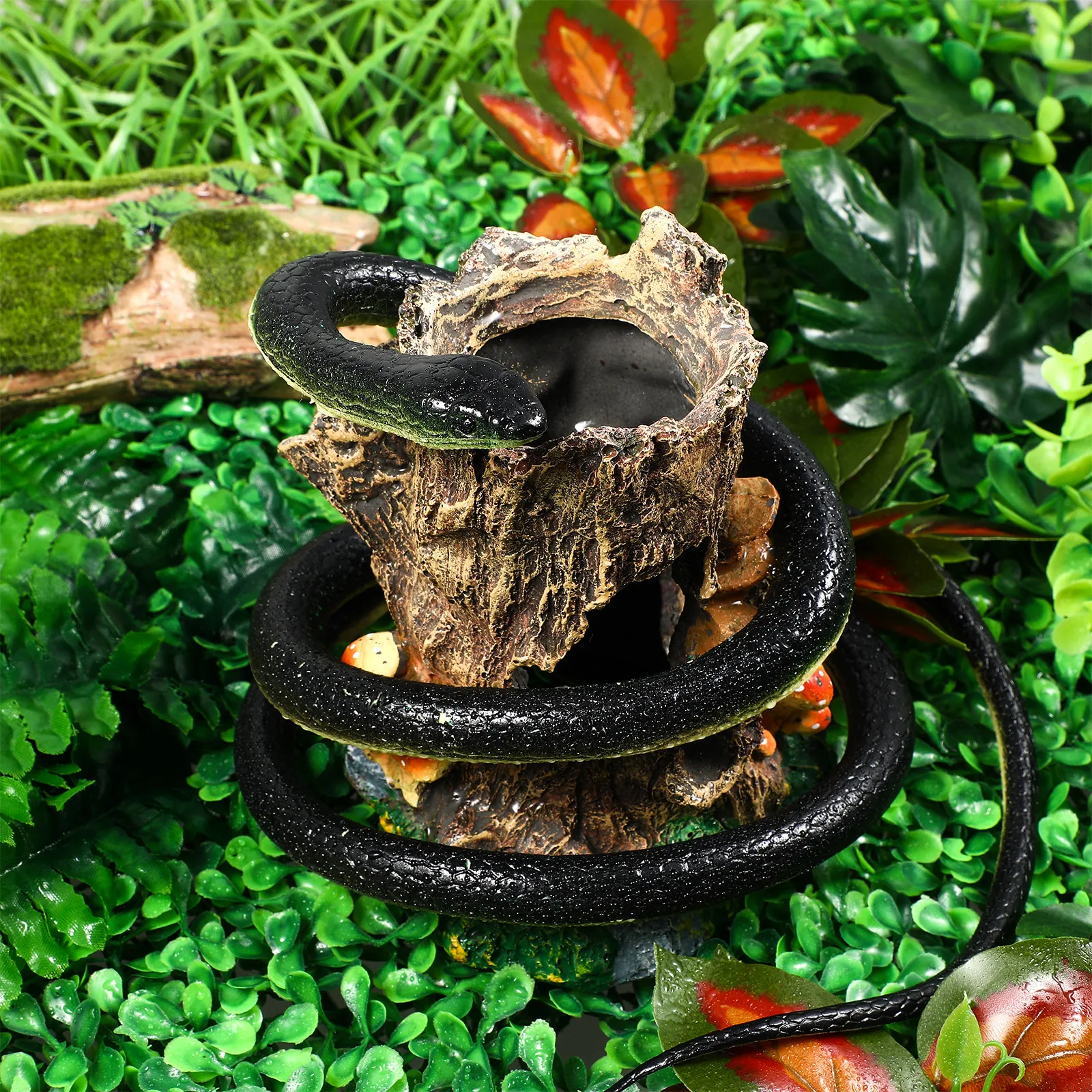 Fake Black Snake April Fools' Day Scary Creepy Toys Articulated Halloween Garden
Fake Black Snake April Fools' Day Scary Creepy Toys Articulated Halloween Garden