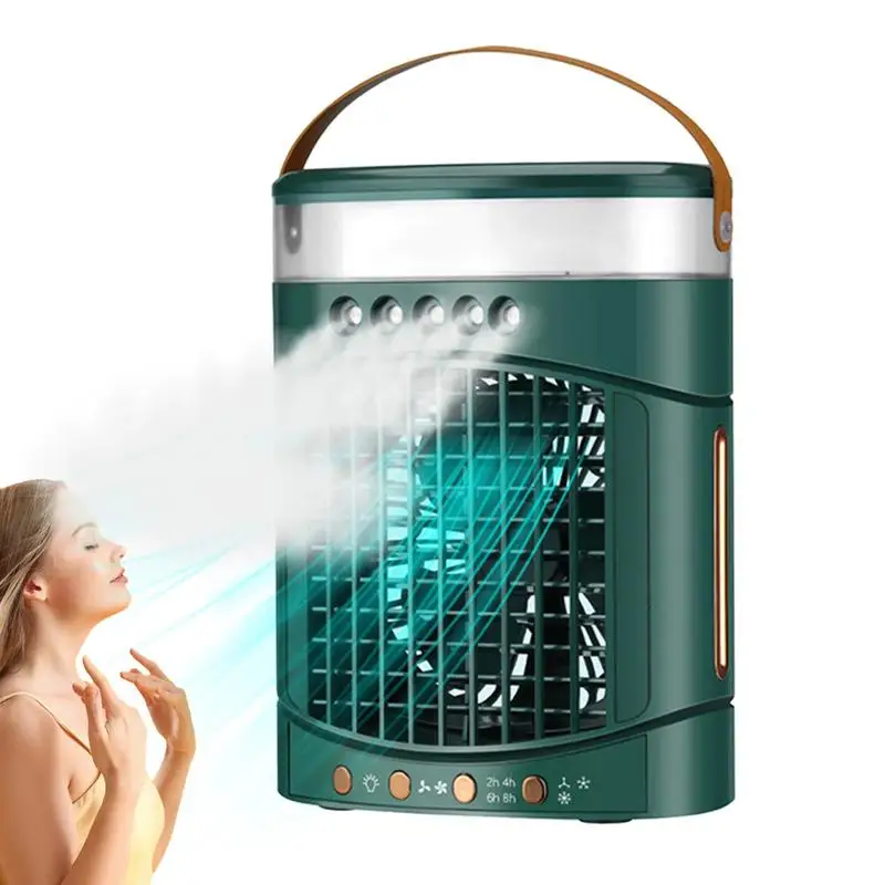 Personal Air Cooler Fan 600ml Tank Desktop Small AC Evaporative Coolers Low Noise Air Cooler Fans with LED Light & 3 Wind Speed
Personal Air Cooler Fan 600ml Tank Desktop Small AC Evaporative Coolers Low Noise Air Cooler Fans with LED Light & 3 Wind Speed