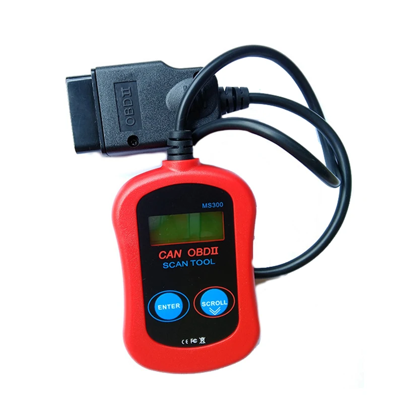 Handheld MS300 CAN BUS OBD2 Reader OBDII with Screen Automotive Fault Detector Tool
