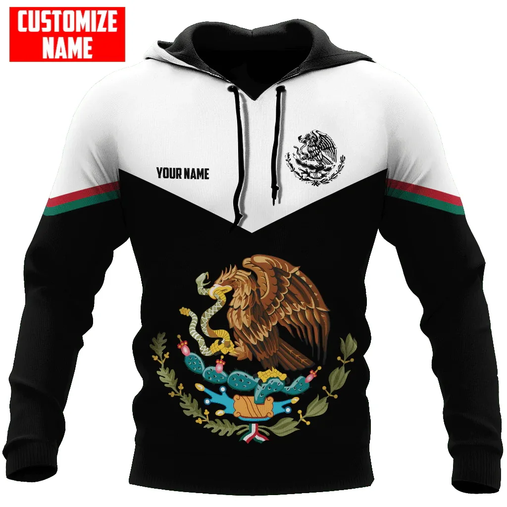 Personalized Name Mexico Flag Coat of Arm 3D All Over Printed Mens Hoodie Unisex Casual Jacket zip hoodie sudadera hombre MT-126
Personalized Name Mexico Flag Coat of Arm 3D All Over Printed Mens Hoodie Unisex Casual Jacket zip hoodie sudadera hombre MT-126