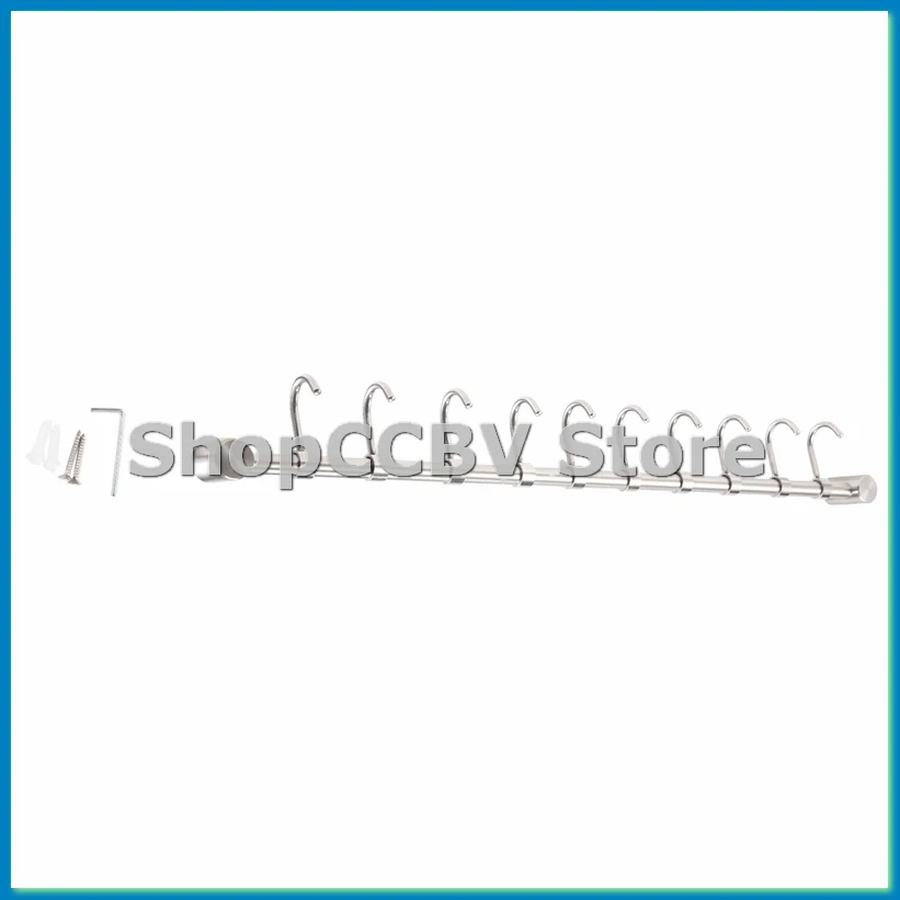 Kitchen Rail Rack Wall Mounted Utensil Hanging Rack Stainless Steel Hanger Hooks for Kitchen Tools Pot Towel 10 Sliding Hooks
Kitchen Rail Rack Wall Mounted Utensil Hanging Rack Stainless Steel Hanger Hooks for Kitchen Tools Pot Towel 10 Sliding Hooks